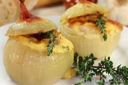 Receita de Cebola recheada deliciosa