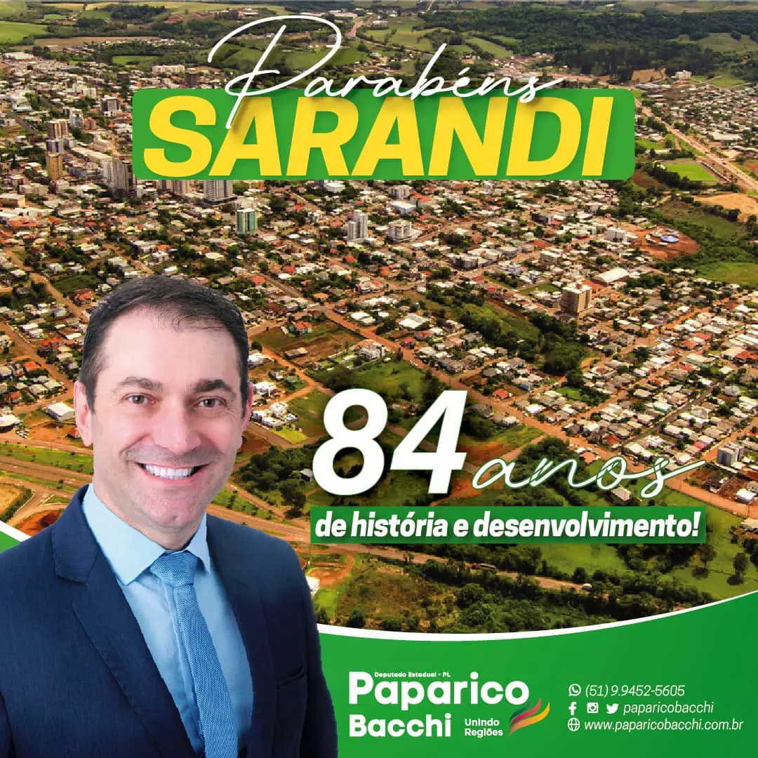Sarandi - 84 anos de emancipação político-administrativa