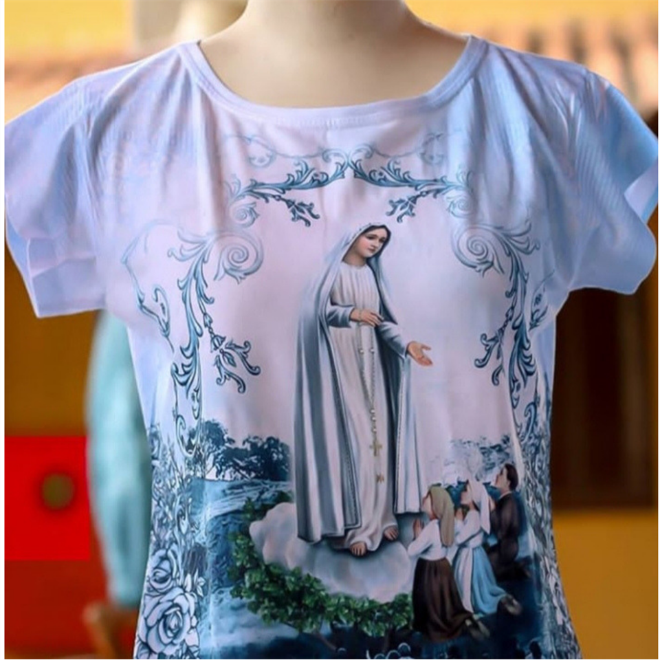 Camisa Feminina do Monte Nossa Senhora de Fátima Camisa Feminina do Monte Nossa Senhora de Fátima