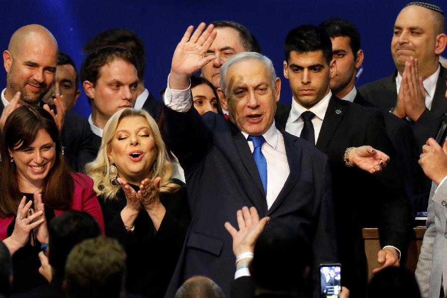 Netanyahu comemora 'vitória gigantesca' nas eleições em Israel