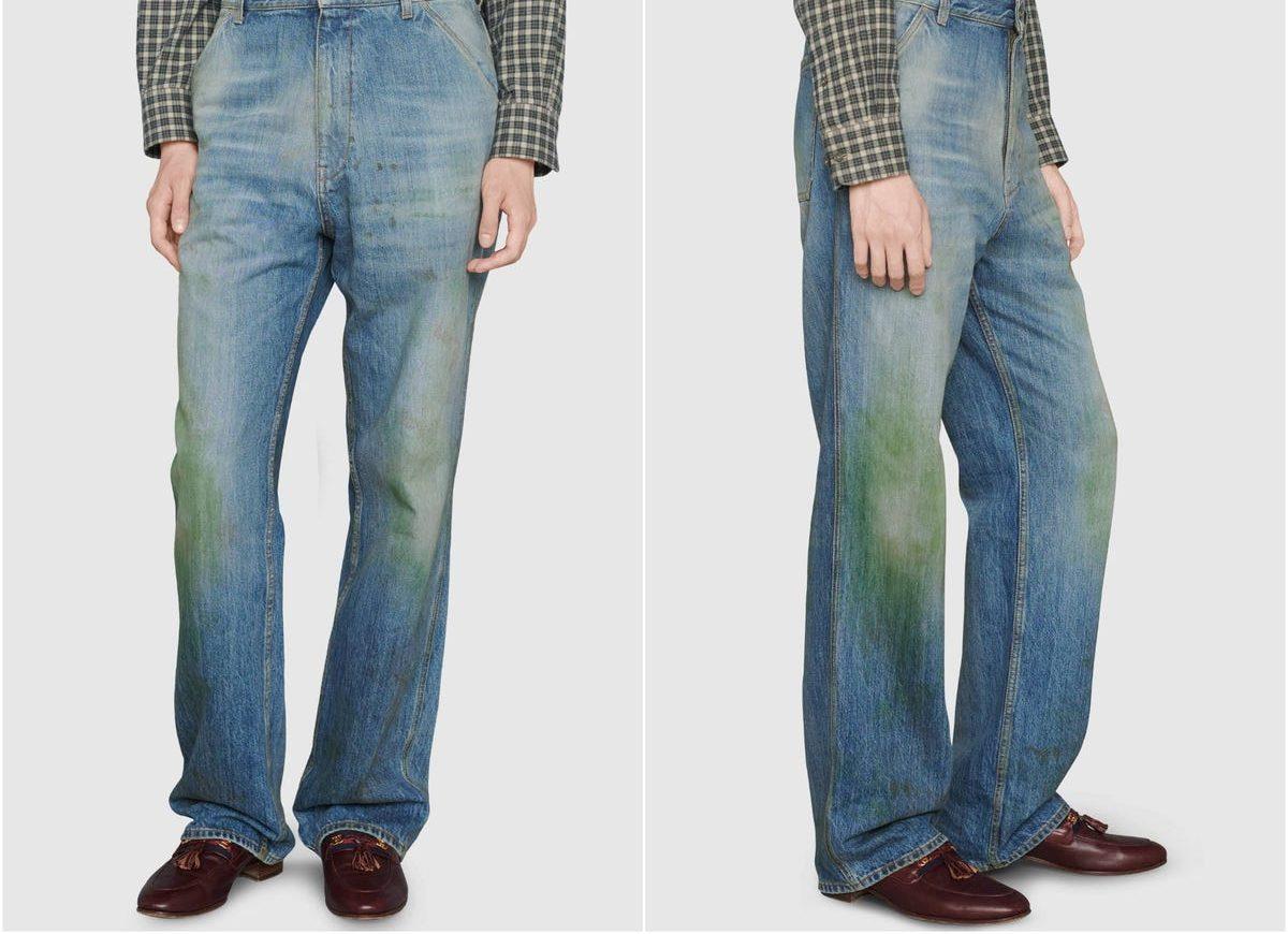 Gucci vende calça suja de grama por 4 mil reais