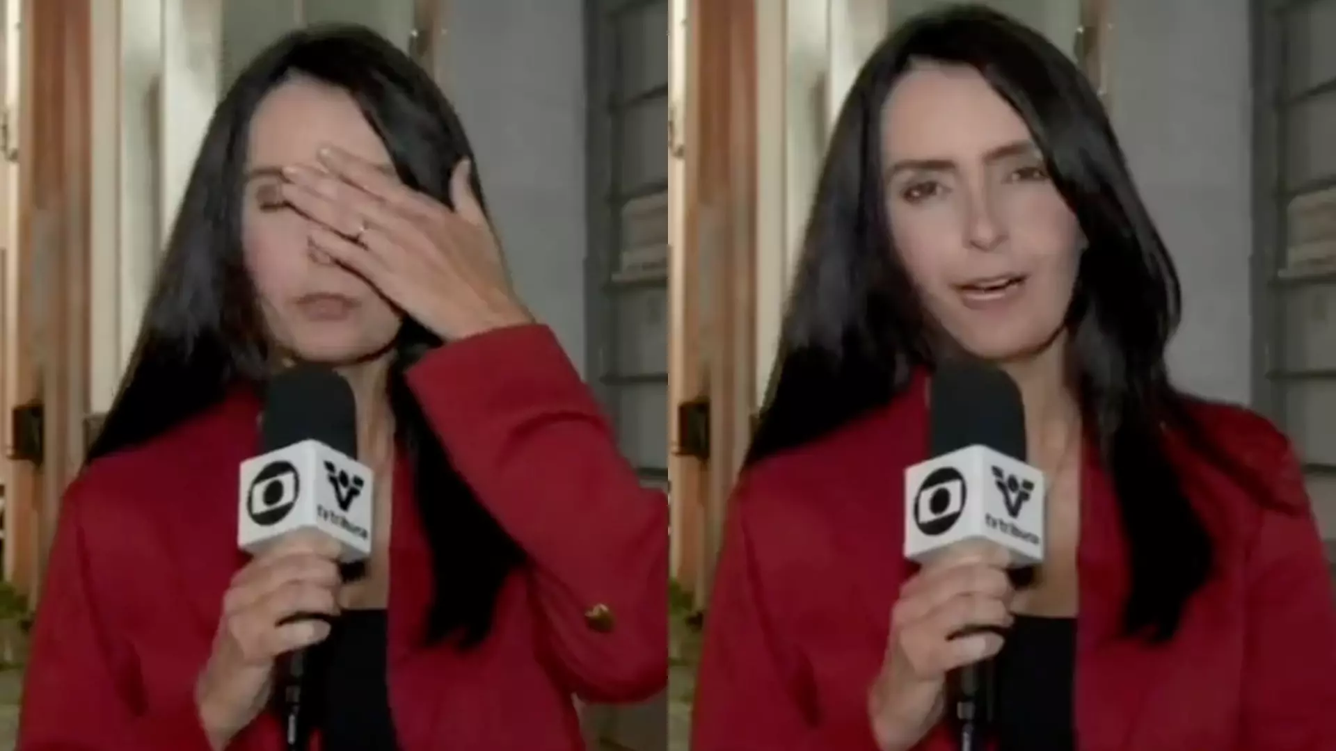 Repórter de afiliada da Globo desmaia ao vivo durante noticiário