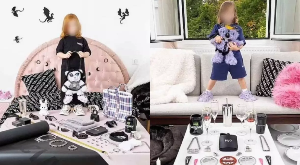 Polêmica! Grife de luxo é acusada de incitar abuso infantil ao expor crianças com objetos de BDSM