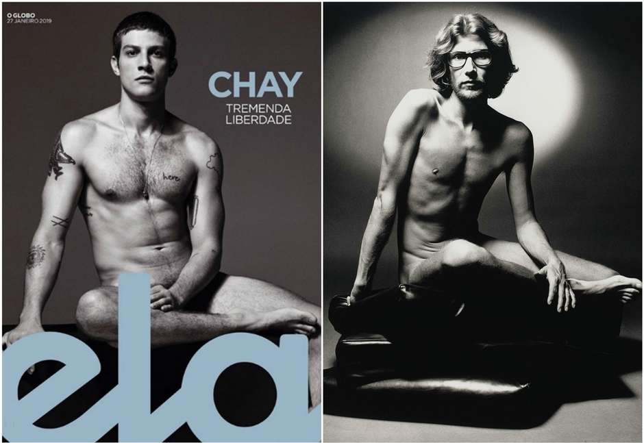 Chay Suede posa nu para revista e arranca suspiros de fãns