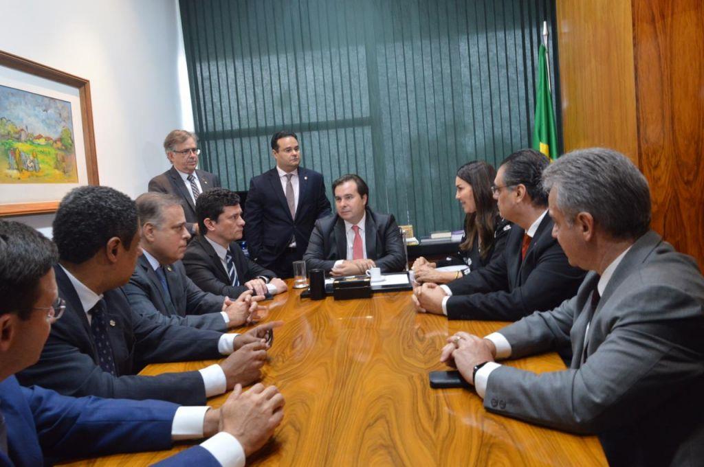 Fábio Trad entrega Pacote Anticrime aos ministros Sérgio Moro e Alexandre de Moraes