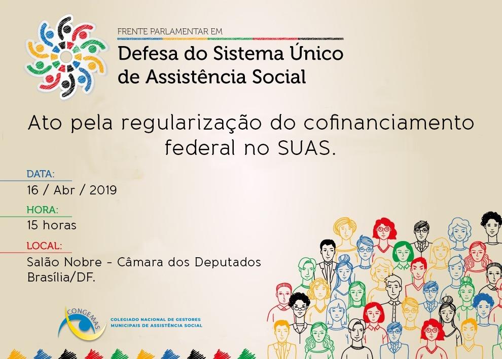 Ato pela regularização do cofinanciamento Federal no SUAS