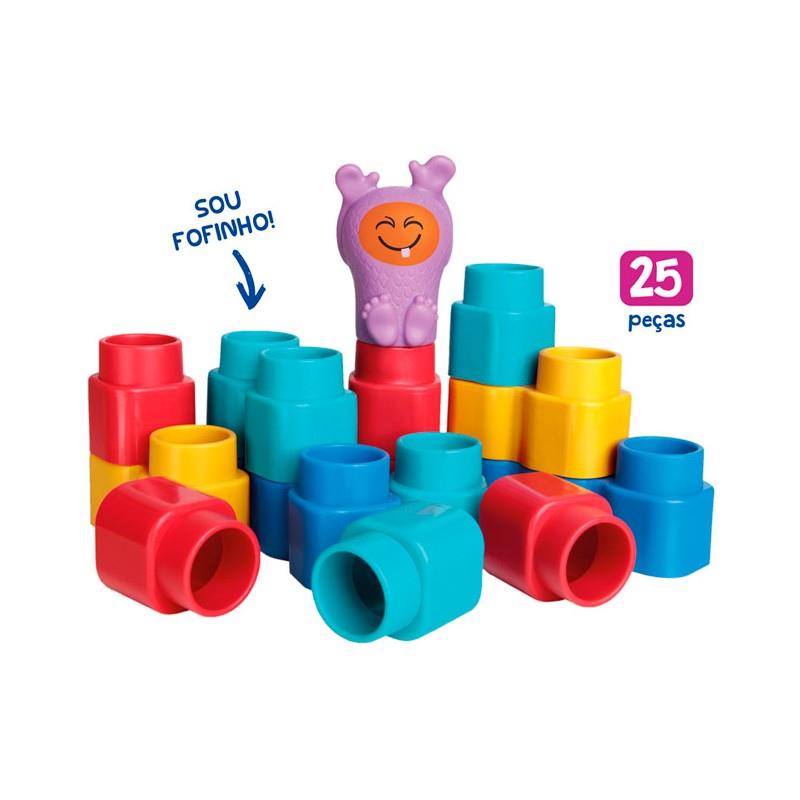 Sacolão Fofo Blocos fazendinha 50 Peças Sacolão Fofo Blocos fazendinha 50 Peças