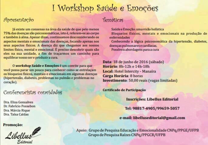 1° Workshop Saúde e Emoções