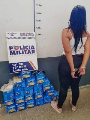 Garota é presa trazendo arma e cocaína para o Araguaia