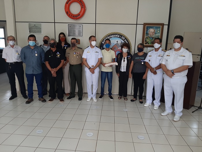 O Comando da Agência Fluvial de São Felix do Araguaia realiza Cerimônia de Imposição da Medalha “Amigo da Marinha”