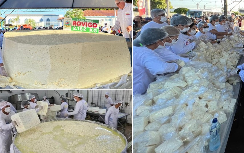 Em festival, Mato Grosso produz maior queijo do país com 2,1 mil kg