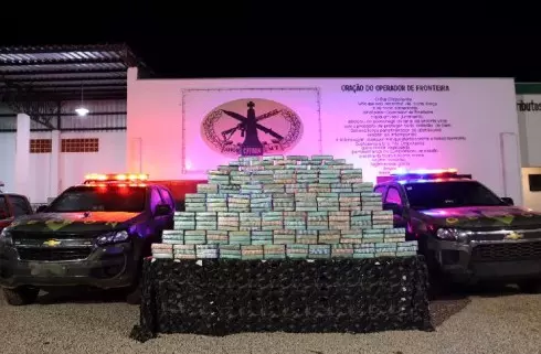 Gefron apreende 202 kg de cocaína; carga é avaliada em R$ 3,6 milhões