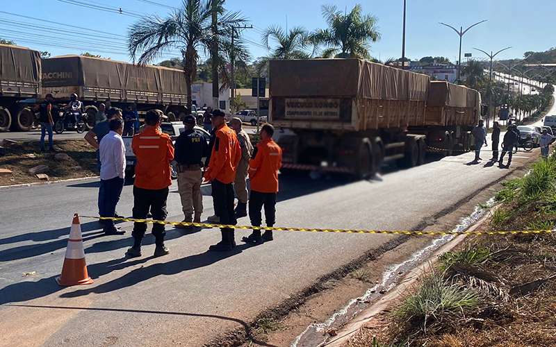 Carreta atropela arrasta e mata mais um em Barra do Garças, três mortes no trânsito em 3 dias