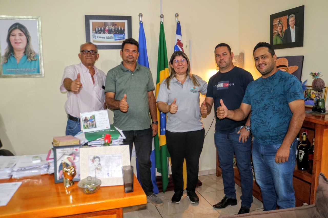 Vereadores de Novo Santo Antônio visitam prefeita Janailza Taveira