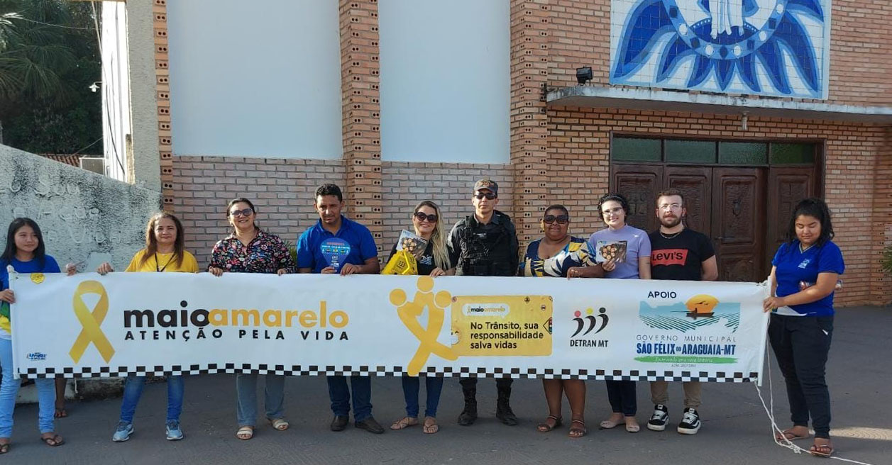 A 21ª CIRETRAN de São Félix do Araguaia realiza Pit Stop de Conscientização “No Transito, Escolha a Vida”