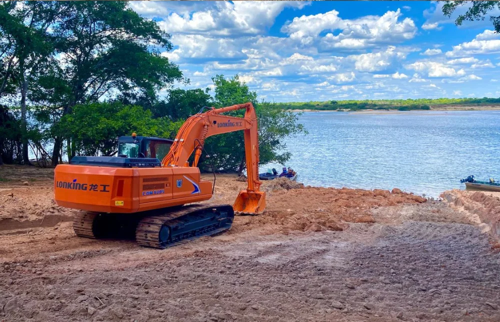 Prefeitura inicia construção de nova rampa de acesso ao rio no setor Vila Alta