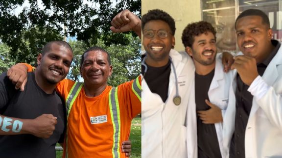 Exemplo: Filho de gari inspira ao mostrar como conseguiu passar em medicina e ao falar de sonhos de colegas negros