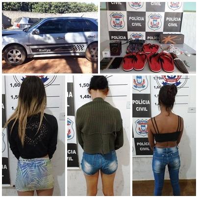 Gatinhas do crime aplicam ‘boa noite Cinderela’, roubam carro e acabam presas