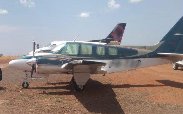 Avião usado por grupo de tráfico internacional de drogas é apreendido e será usado para resgates em Goiás