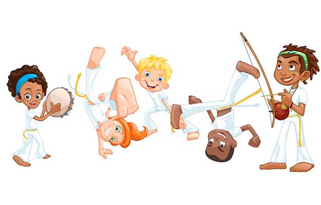 Capoeira na escola!