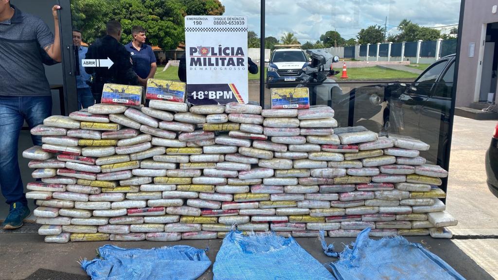 Polícia Militar apreende 229 quilos de maconha e supermaconha em Pontes e Lacerda