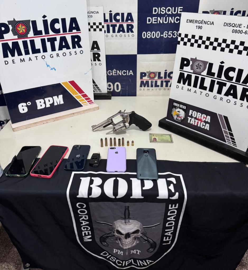Polícia Militar detém quadrilha suspeita por homicídio em Cáceres