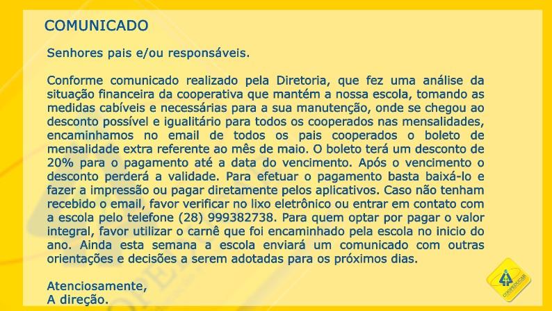 Comunicado