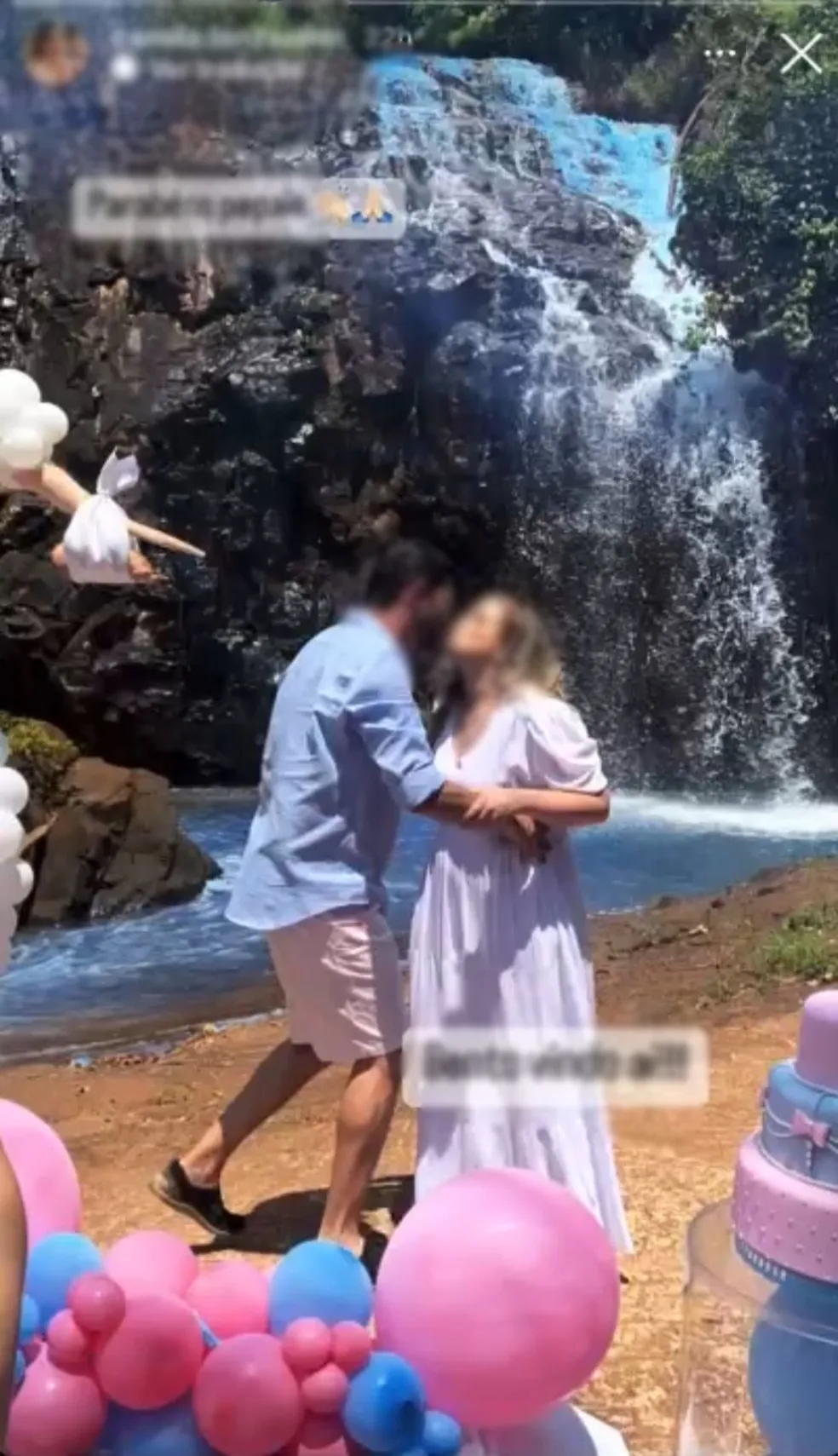 Sema apura chá revelação que 'tingiu' cachoeira em Tangará da Serra (MT)