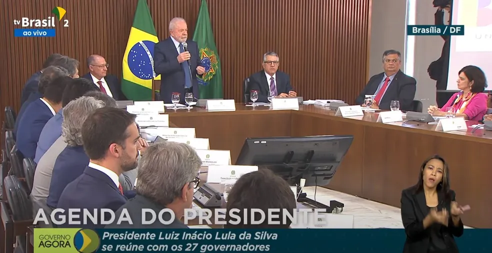 Lula faz discurso de pacificação a governadores: 'precisamos garantir que disseminação do ódio acabou'