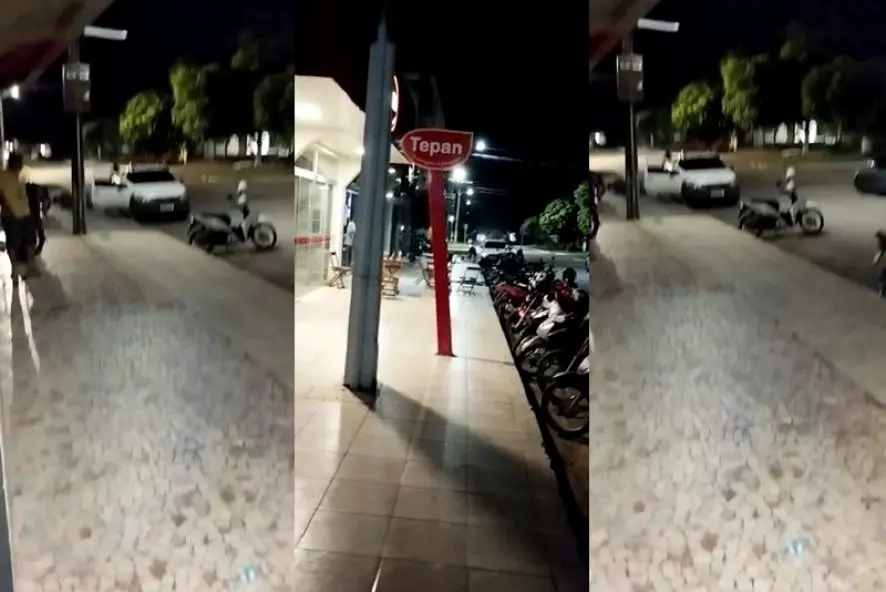Vídeo mostra tiroteio em frente a tabacaria; dois são mortos