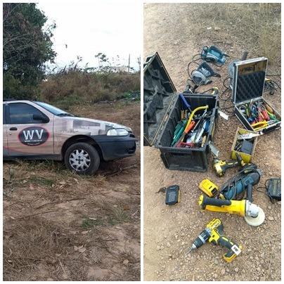 PM recupera carro e objetos furtados de marcenaria em Barra do Garças