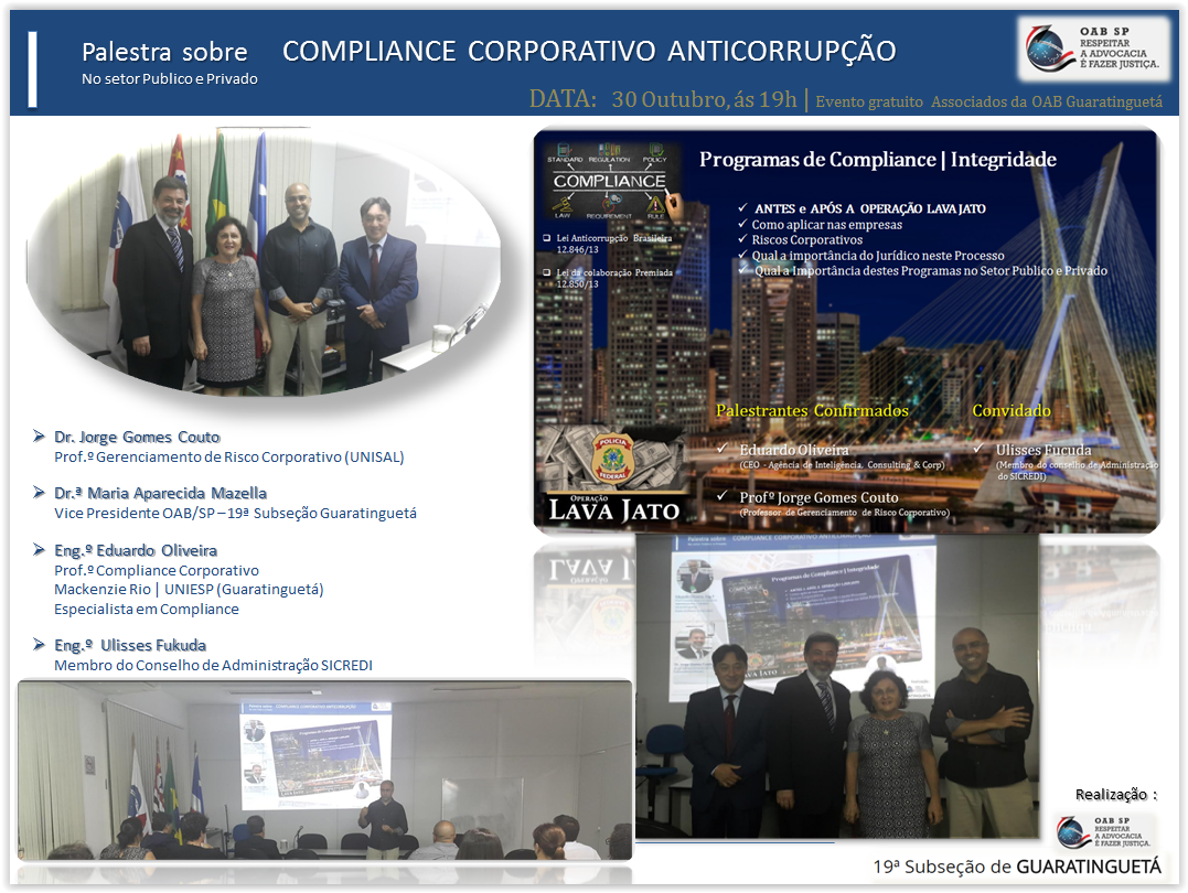 Palestra OAB Guaratinguetá 30 de Outubro