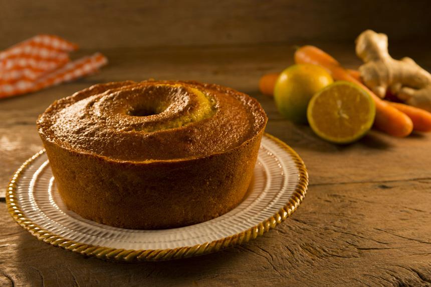 Bolo de laranja com gengibre Bolo de laranja com gengibre