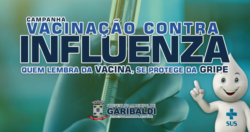 Garibaldi abre a vacinação da influenza para todos os grupos prioritários