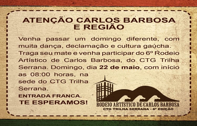 CTG Trilha Serrana promove Rodeio Artístico