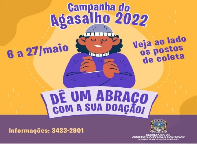 Campanha do Agasalho de Carlos Barbosa é ampliada até sexta-feira, 27