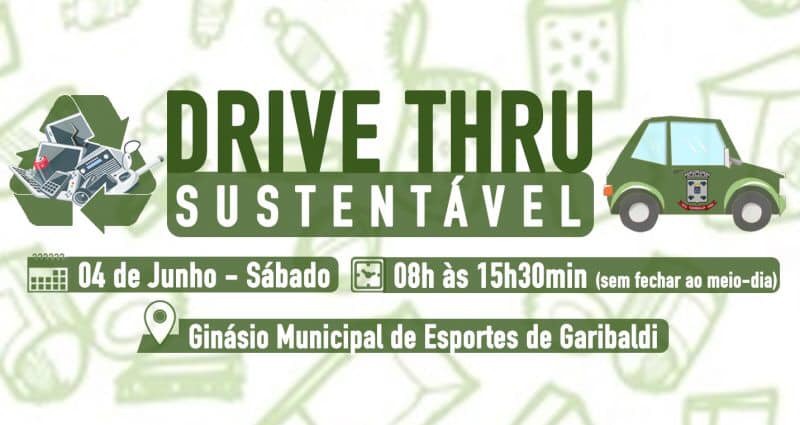 Drive Thru Sustentável acontece neste sábado, 4, em Garibaldi
