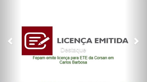 Fepam emite licença para ETE da Corsan em Carlos Barbosa