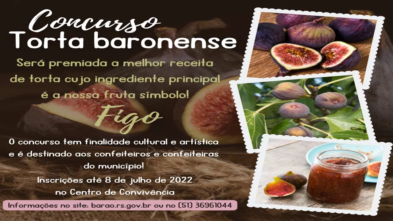 Concurso culinário torta baronense encerra inscrições na sexta-feira, 8