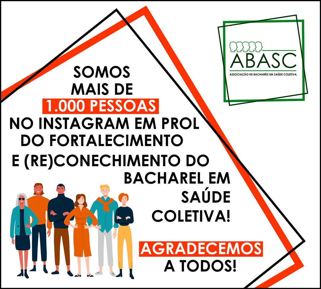 ABASC alcança mais de 1.000 seguidores no Instagram
