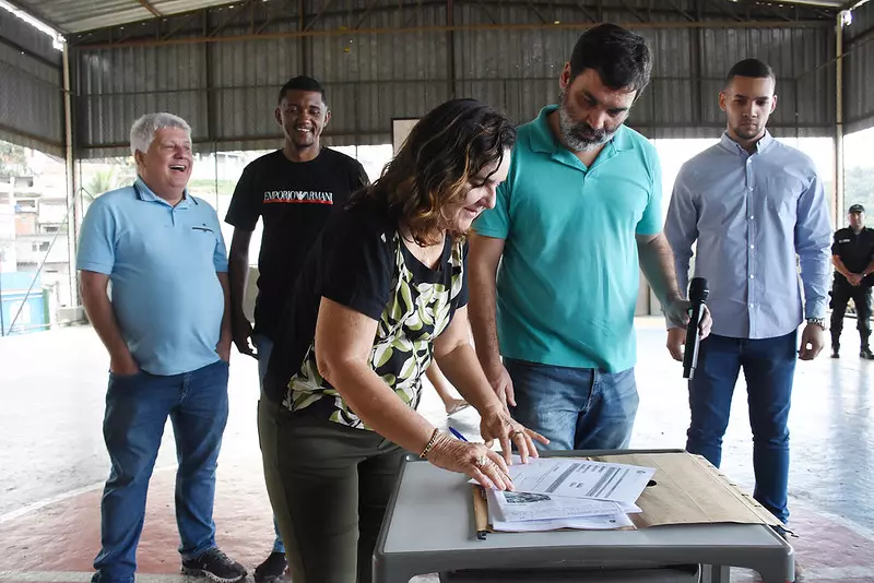 Quadra do Morro do Carmo será revitalizada Ordem de serviço foi assinada na quinta-feira, 14 de julho.
