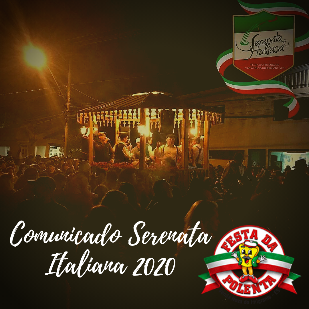 Comunicado Serenata Italiana 2020 Comunicado Serenata Italiana 2020