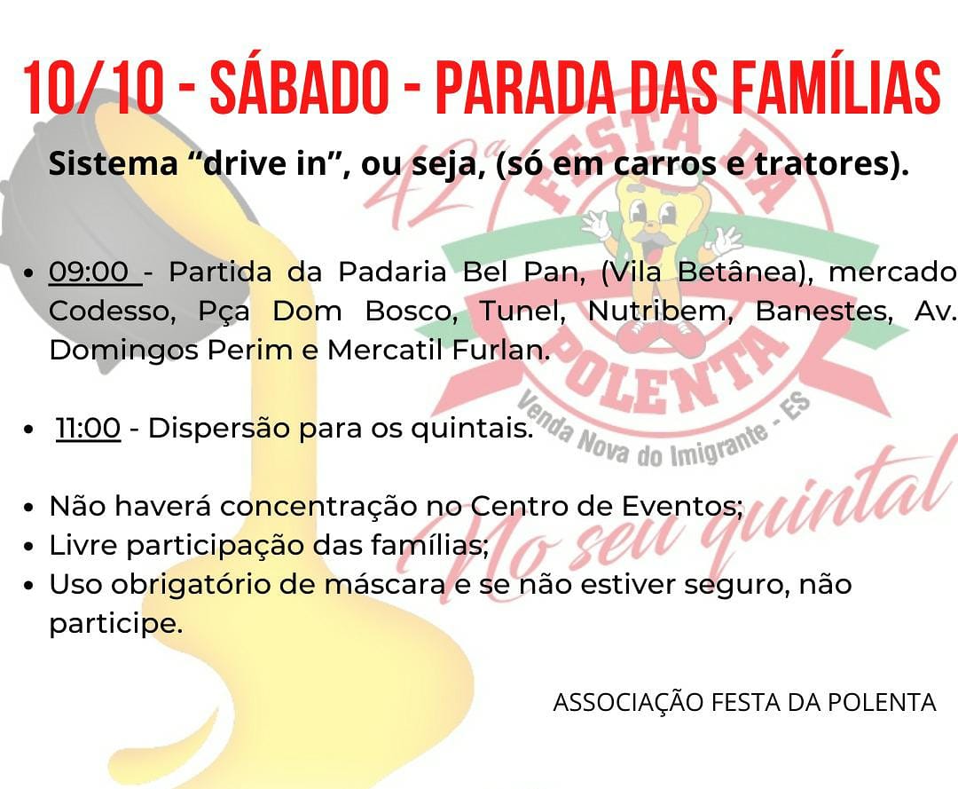 Parada das famílias Parada das famílias