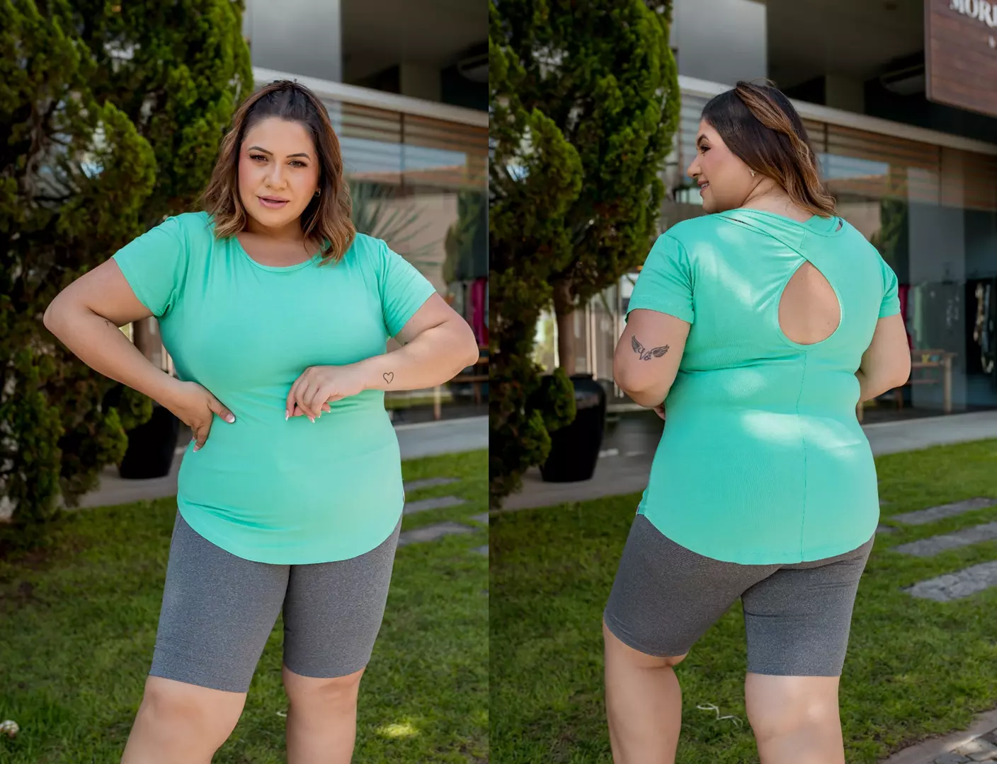 Blusa Trançada  - Ah8351 - PLUS SIZE