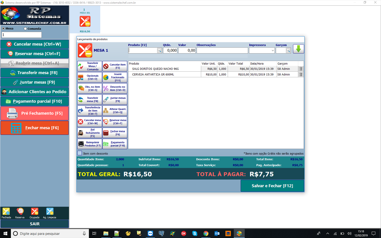 Pagamento Parcial