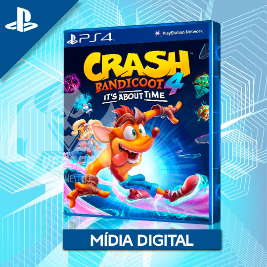 Crash Bandicoot 4 It's About Time PS4 MÍDIA DIGITAL