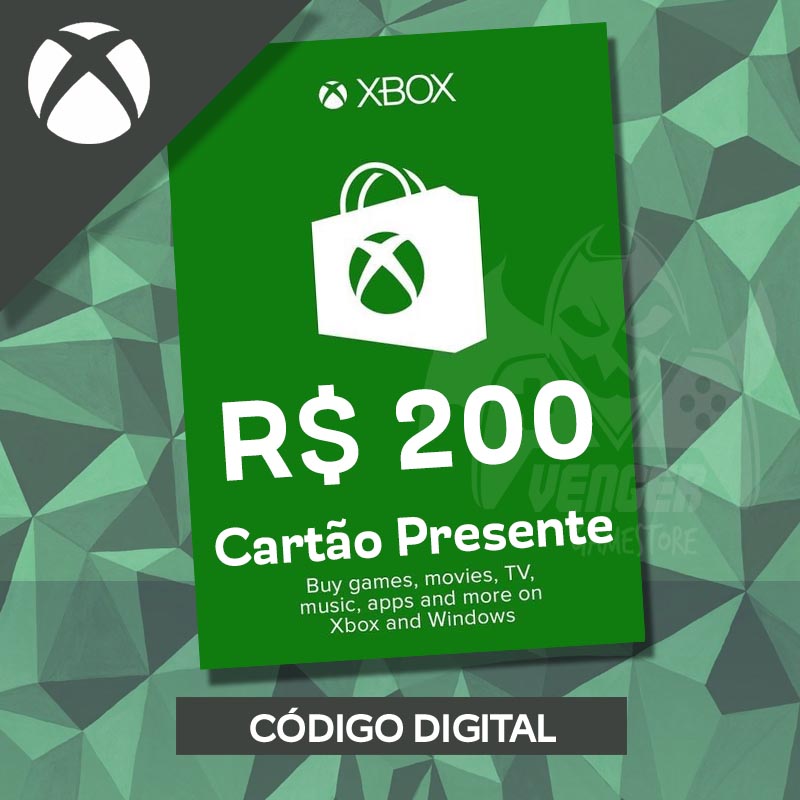 Códigos de gift card de Xbox Live, Steam e PSN