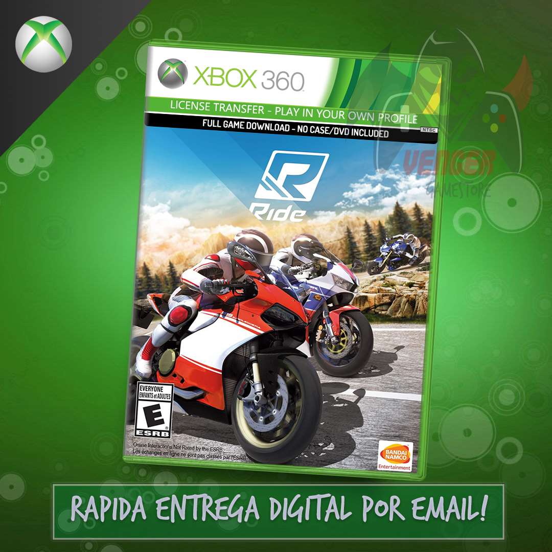 Ride, Xbox 360, Mídia Digital