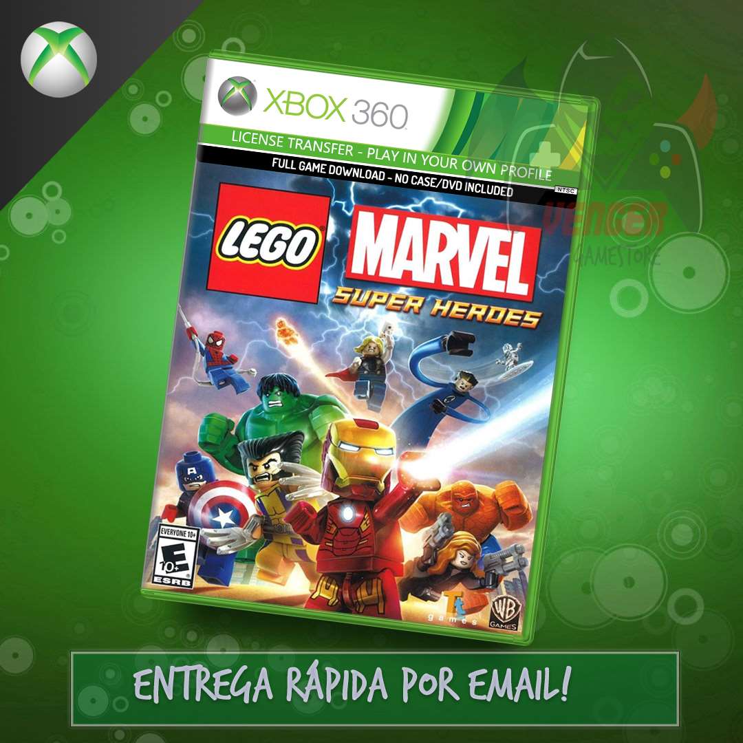 JOGO LEGO SUPER HEROES PARA XBOX 360 - MÍDIA FÍSICA ORIGINAL