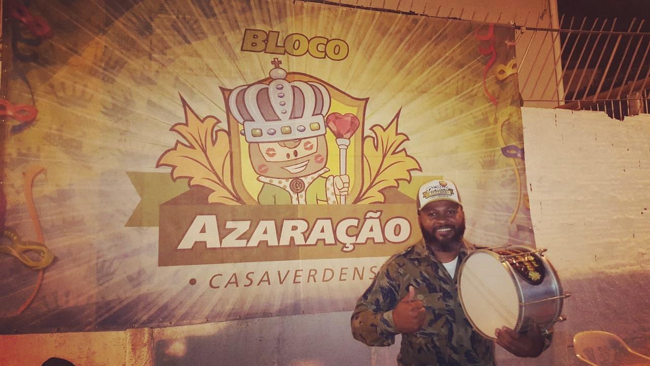 MESTRE VITÃO ASSUME O COMANDO DA BATERIA DO BLOCO AZARAÇÃO E ABRIRÁ ESCOLINHA DE PERCUSSÃO